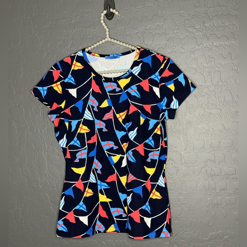 J. Mclaughlin Cap Sleeve Signature Mini Lyford Flags
